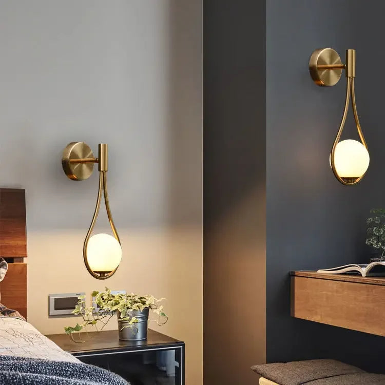 Mid-Century Modern Sphere Wall Lamp