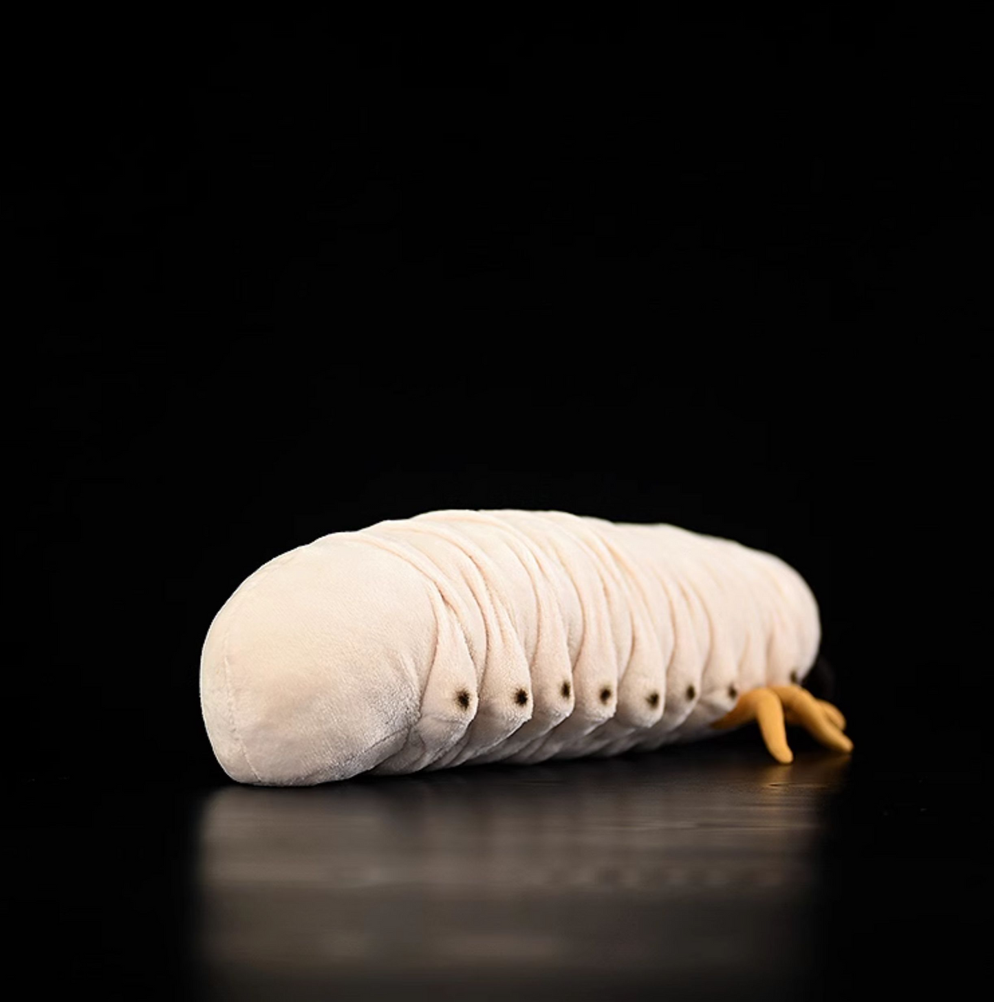 Soft Plush White Grub Toy for Ages 3+