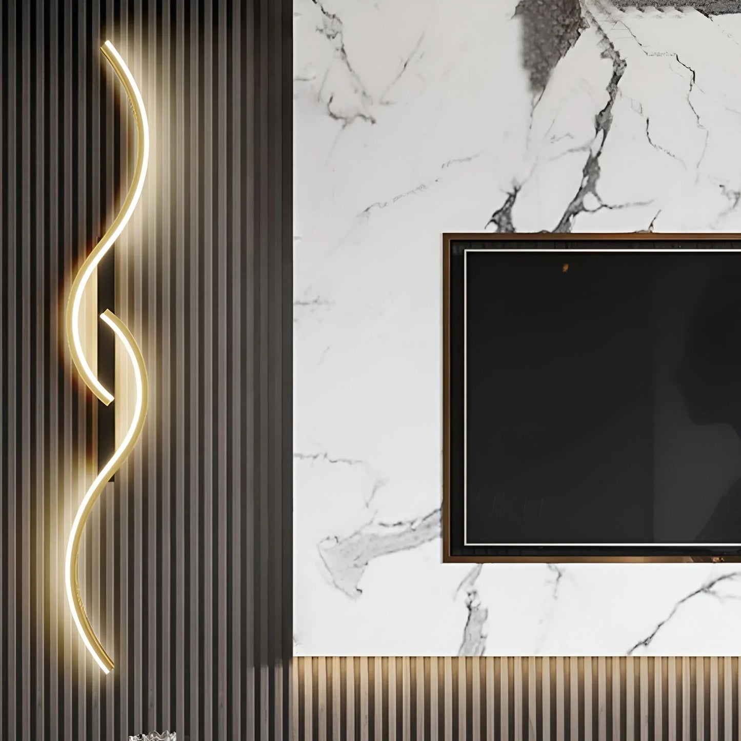 Modern Curved LED Wall Light for Ambient Illumination