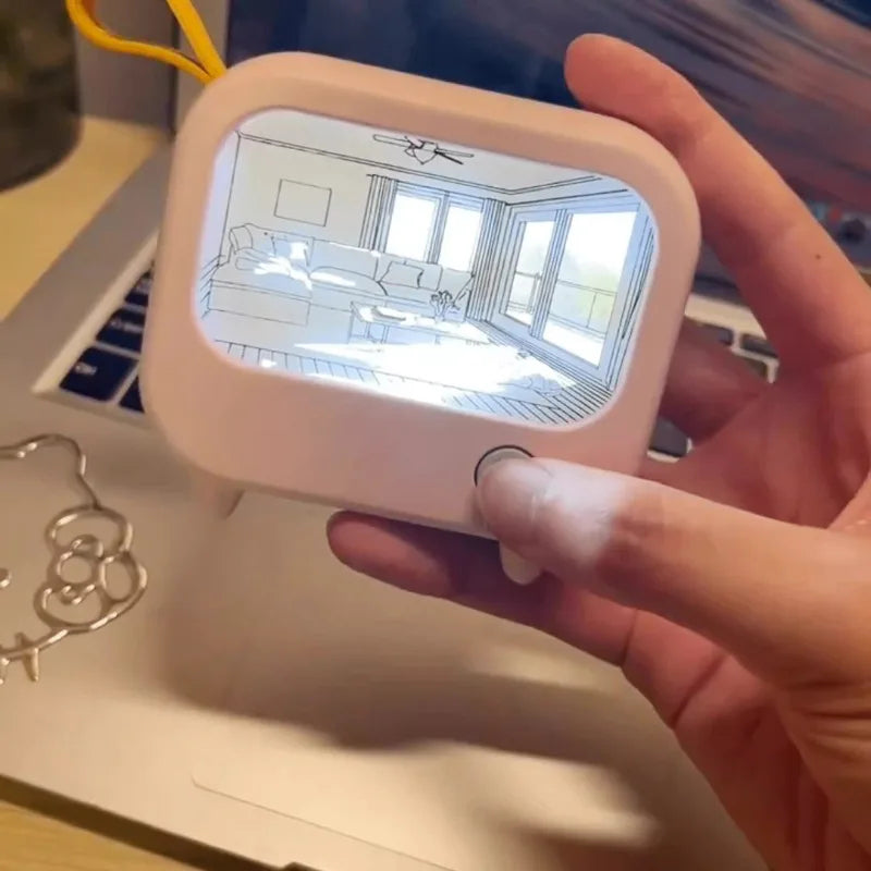 Mini LED Night Light with TV Painting Design