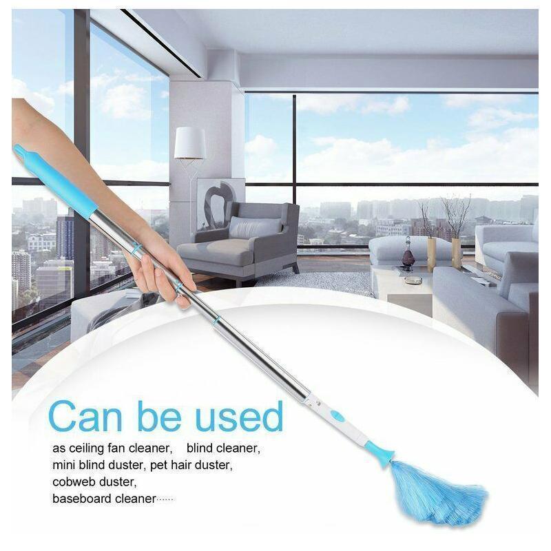 360° Rotating Electric Spin Duster with Microfiber Brushes