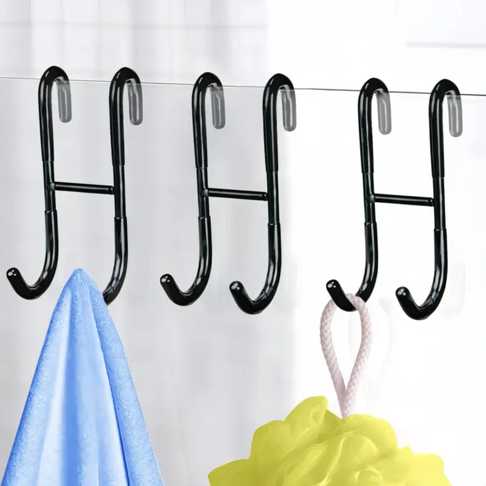 Drill-Free S-Shaped Stainless Steel Bathroom Hook
