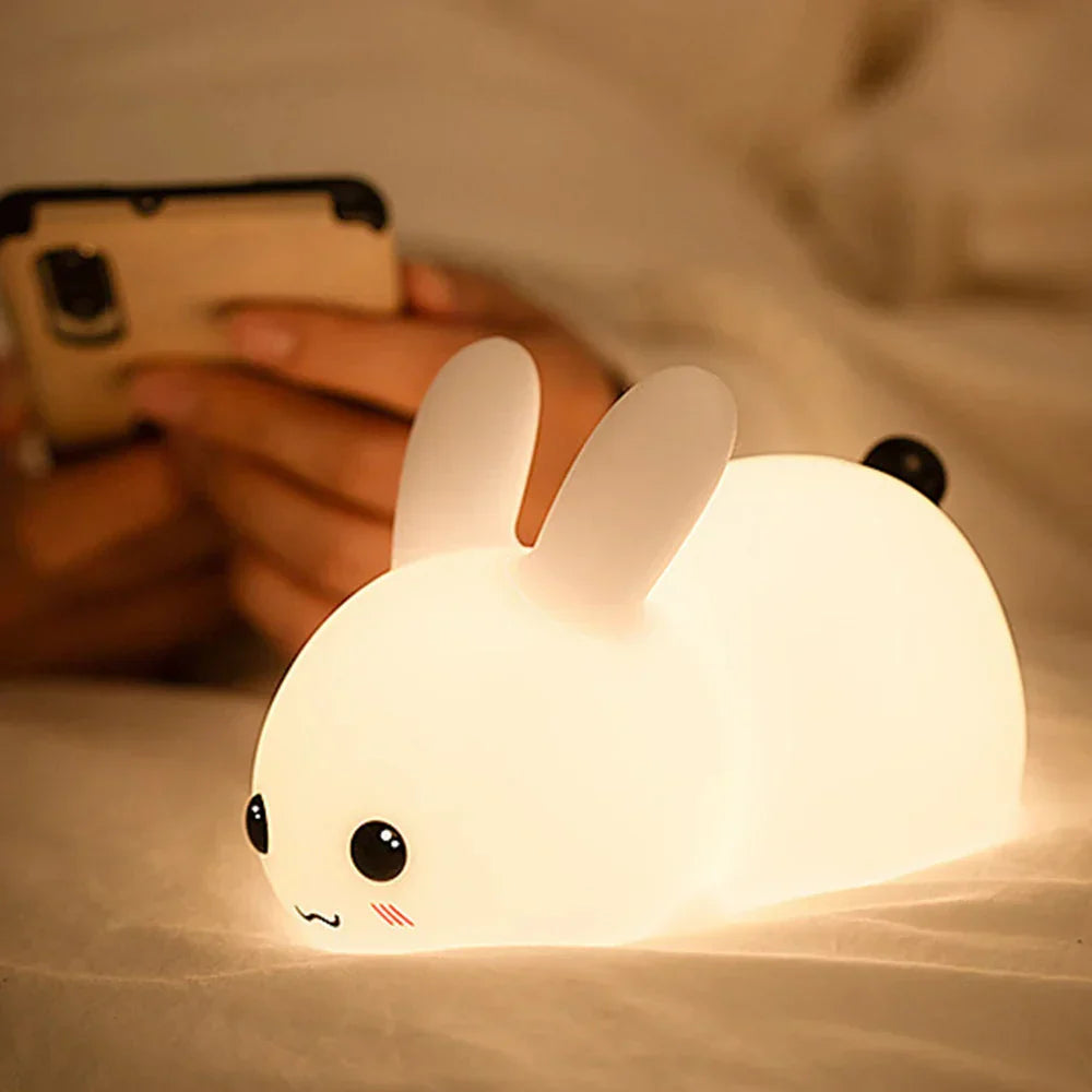 Cute Bunny Night Light for Kids - Soothing Glow