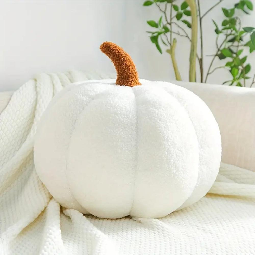 Pumpkin-Shaped Plush Cushions for Autumn Decor