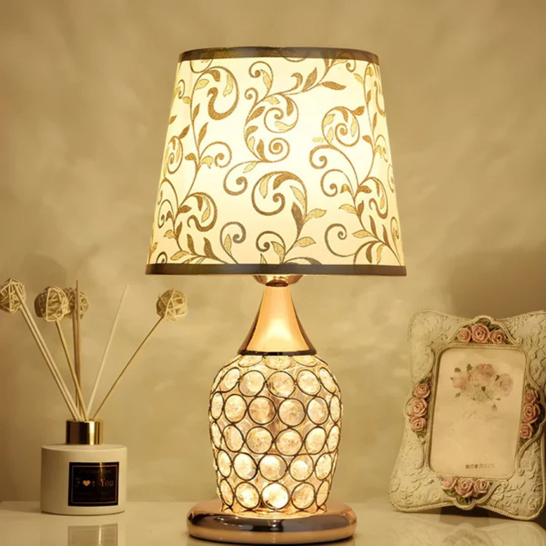 Luxury Crystal LED Table Lamp with Adjustable Brightness