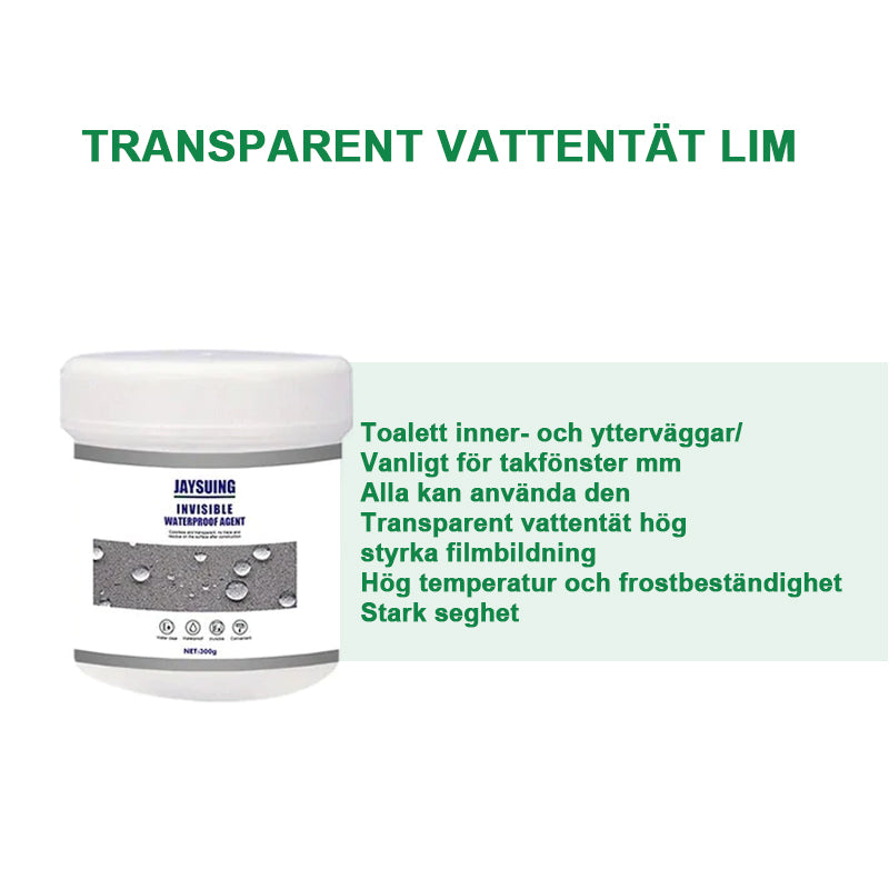 Transparent Waterproof Coating for Permanent Repairs