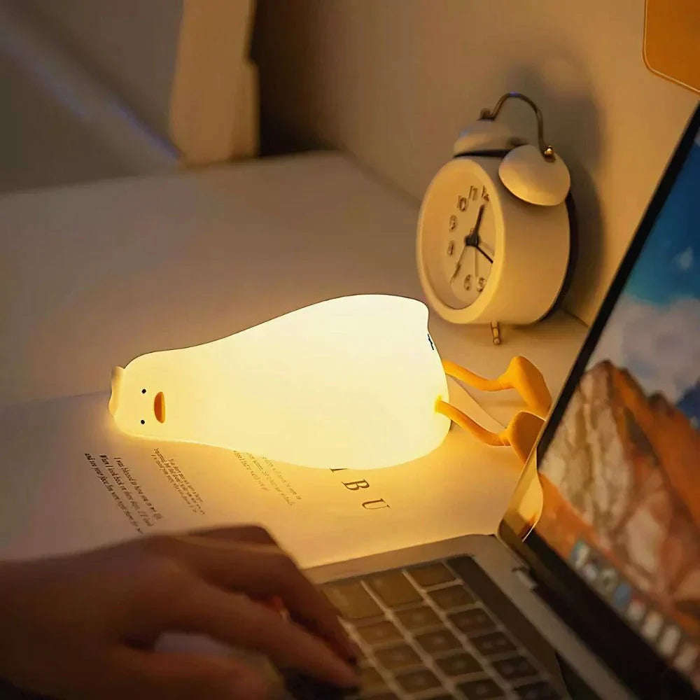 Rechargeable Soft Silicone Animal Night Light with Adjustable Brightness