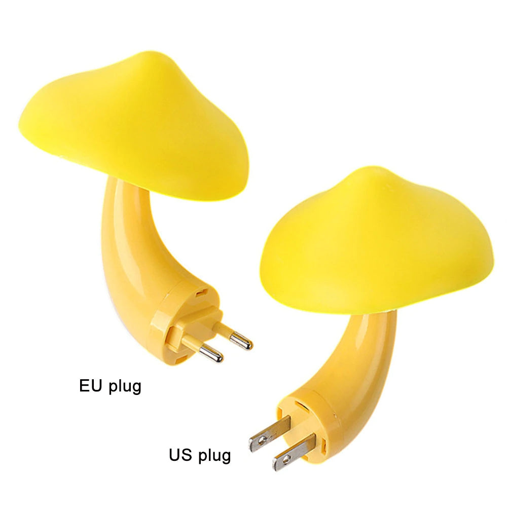 Mushroom LED Wall Socket Night Light