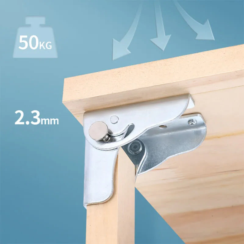 90 Degree Self-Locking Folding Hinge in Steel