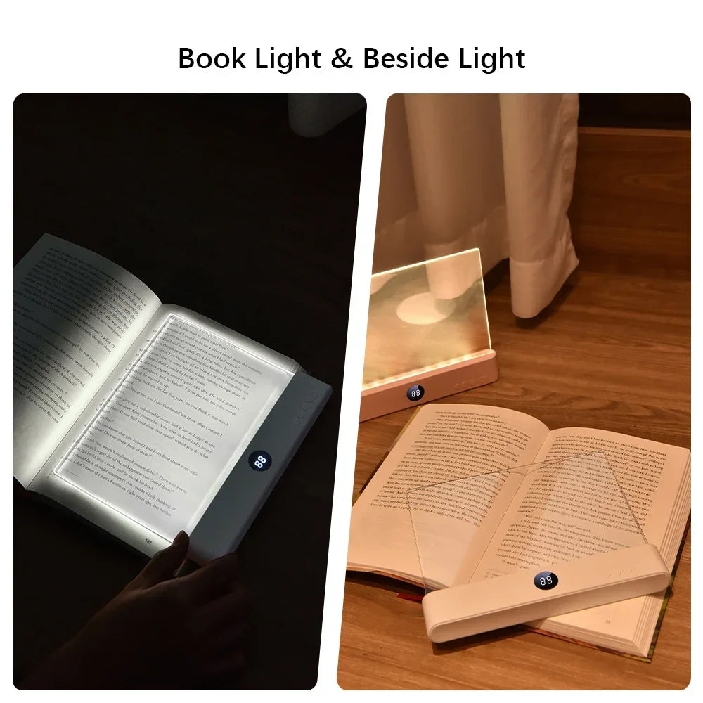 Rechargeable LED Flat Panel Reading Light with Adjustable Color Temperature and Dimming