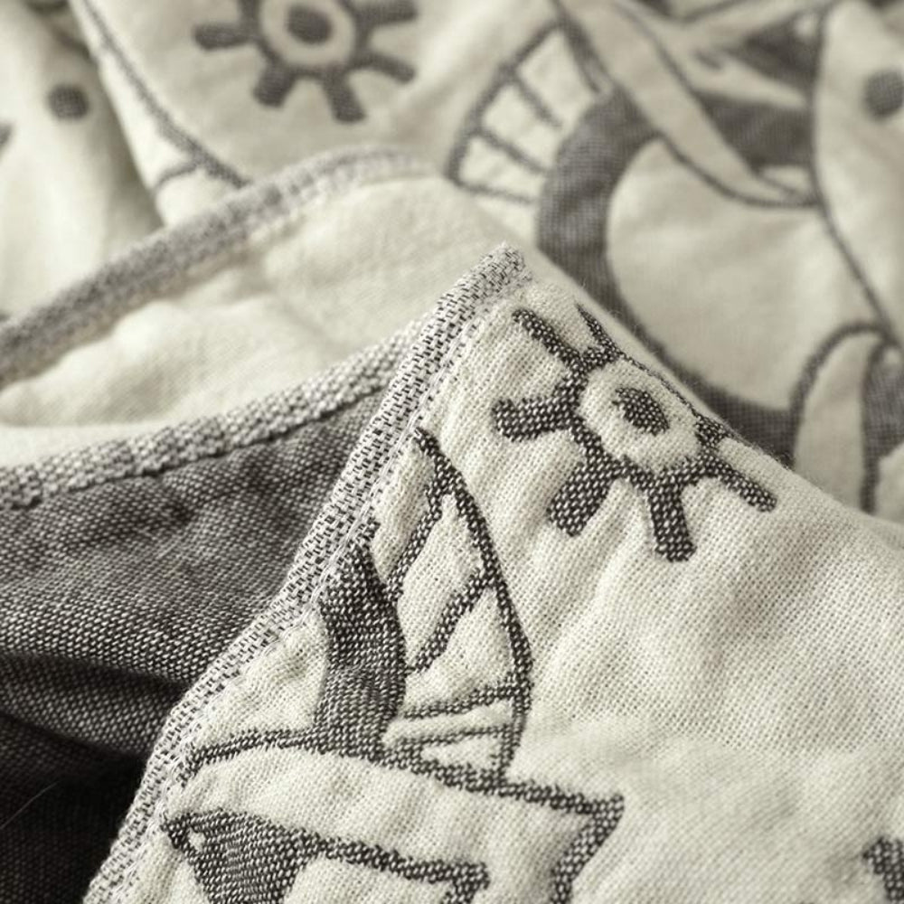 Reversible Mandala Art Cotton Blanket