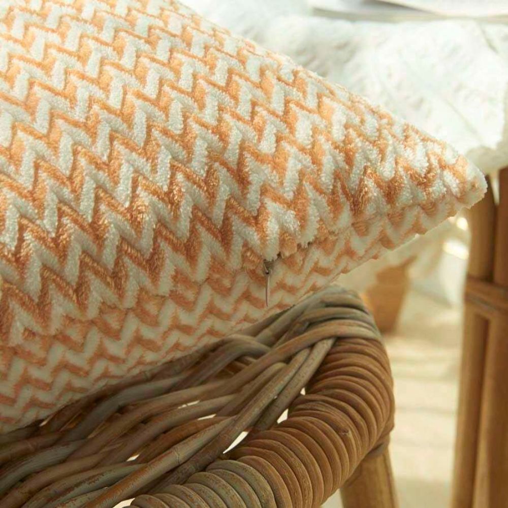Chevron Microfiber Cushion Covers for Modern Decor