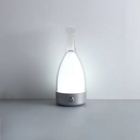 Rechargeable Wine Bottle Desk Lamp with Bluetooth Speaker