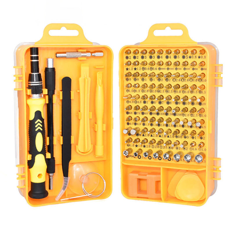 115-in-1 Precision Screwdriver Set with Magnetic Bits and Case