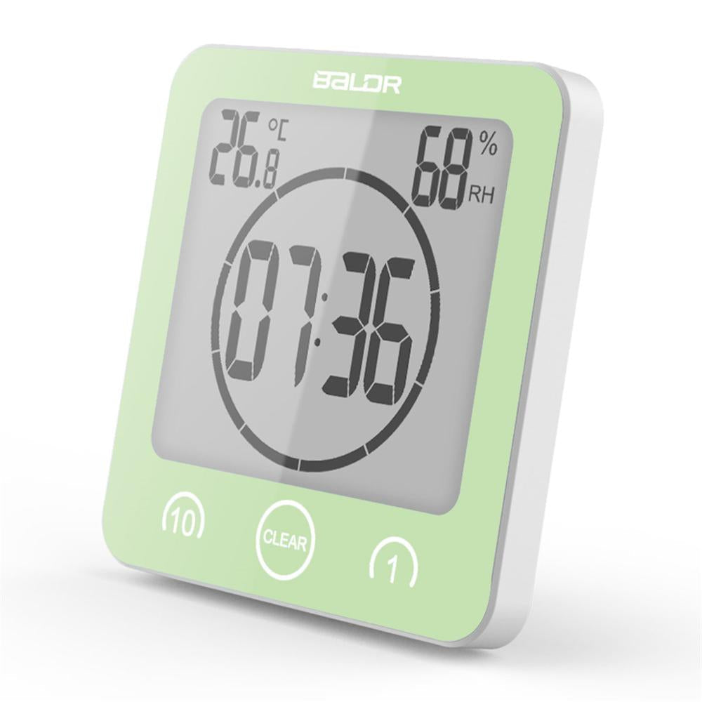 Waterproof Bathroom Shower Clock with Large Display