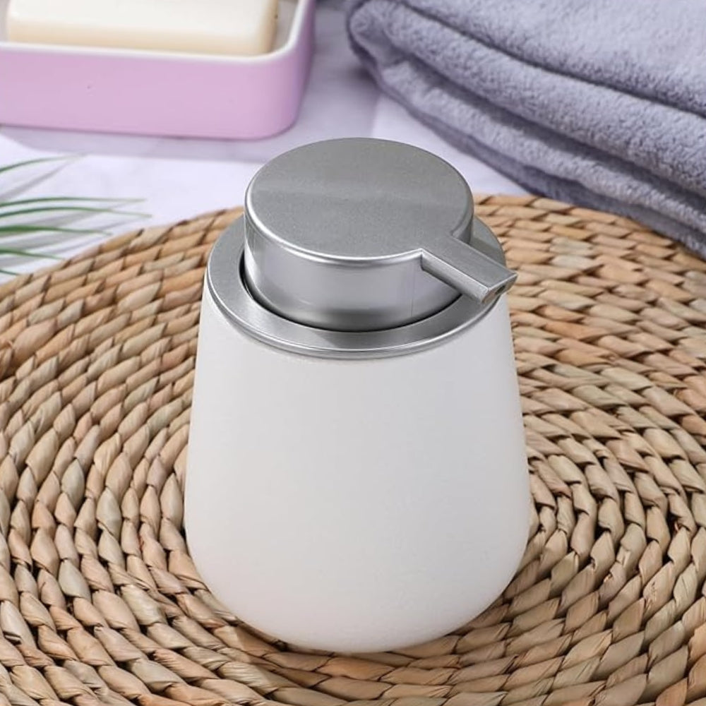 Ceramic Minimalist Touch Dispenser with Press Pump