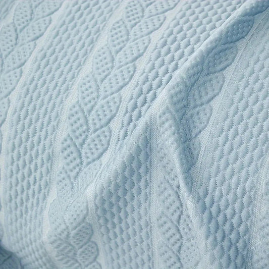 Plush Leaf Sofa Cover with Lace Accents