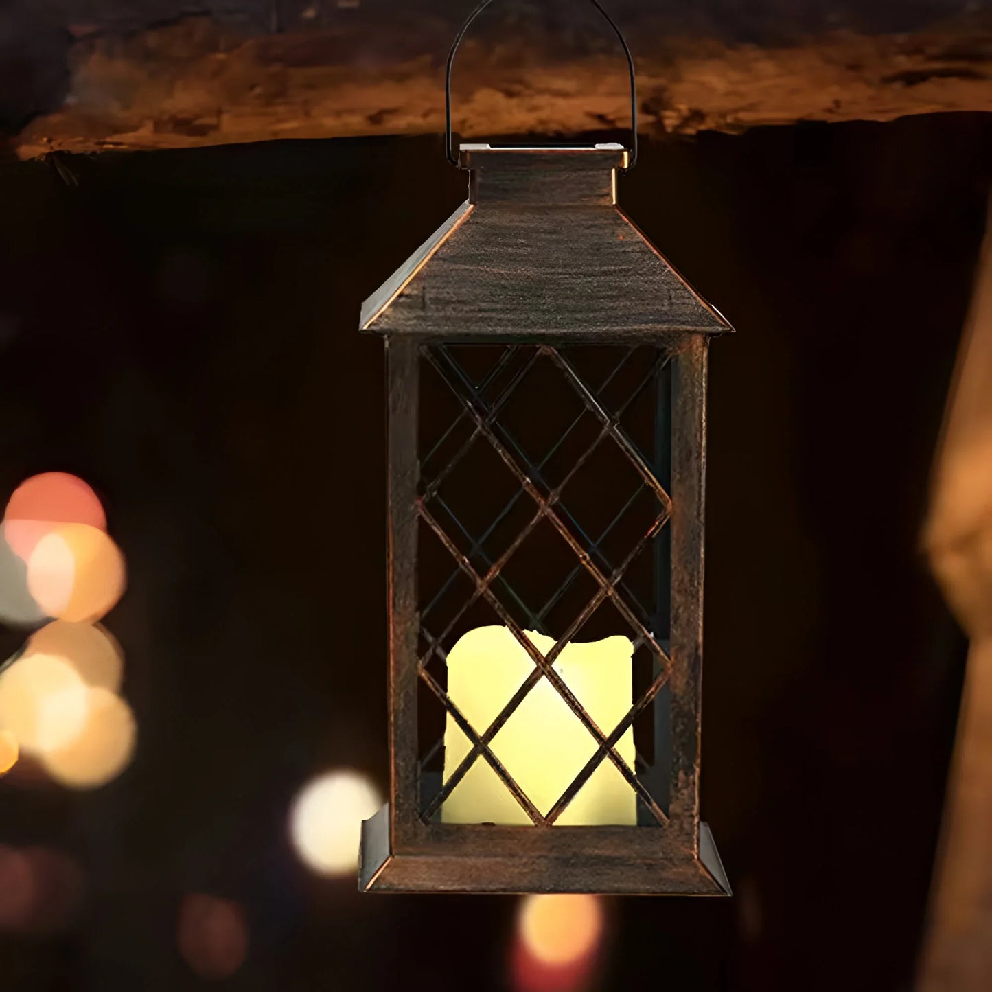 Vintage Solar Lantern for Garden and Patio