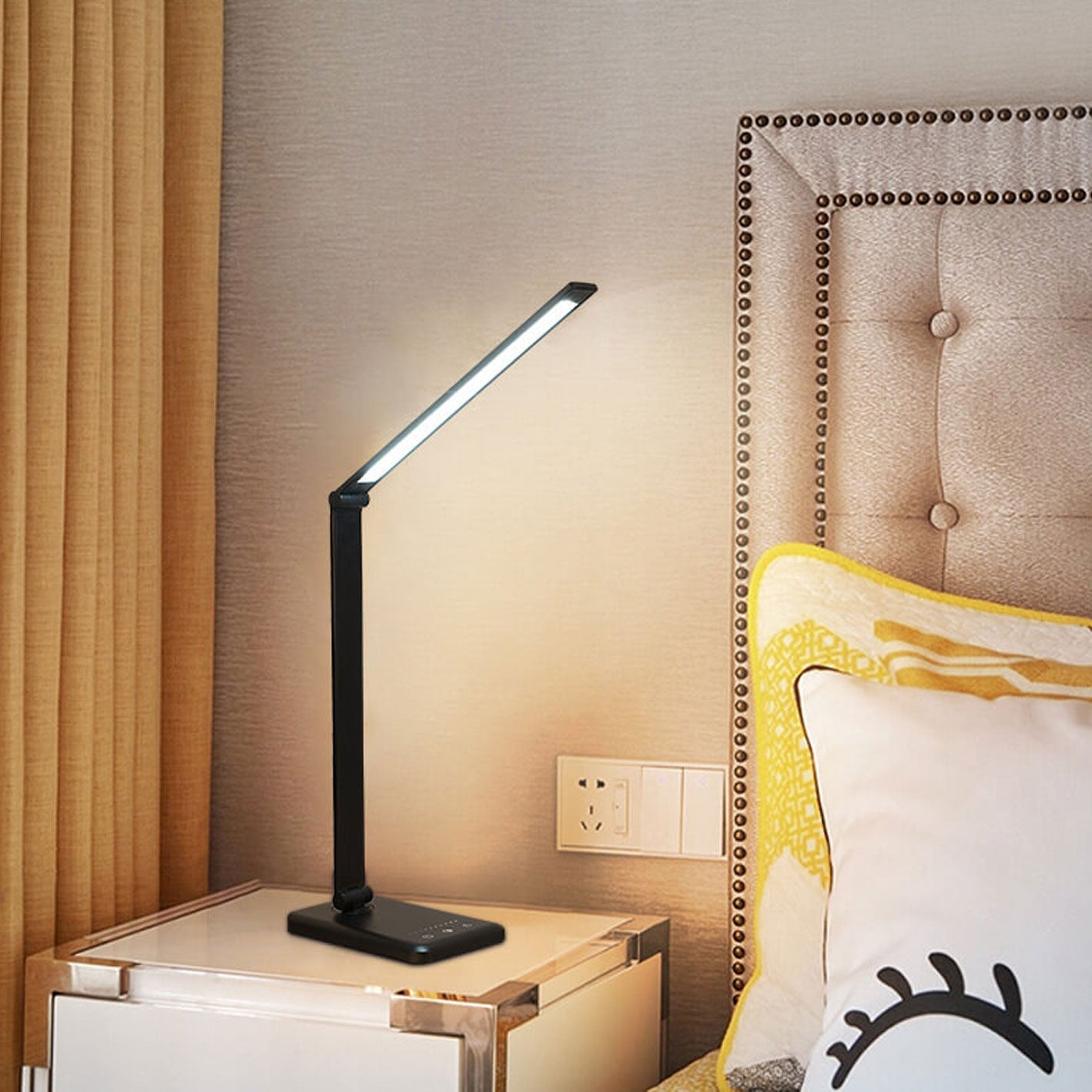 Foldable Dimmable LED Desk Lamp with Adjustable Color Temperature