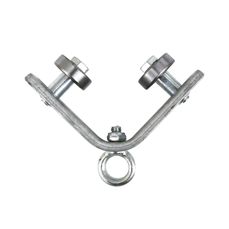 Adjustable Angle Iron Pulley with Safety Clamp