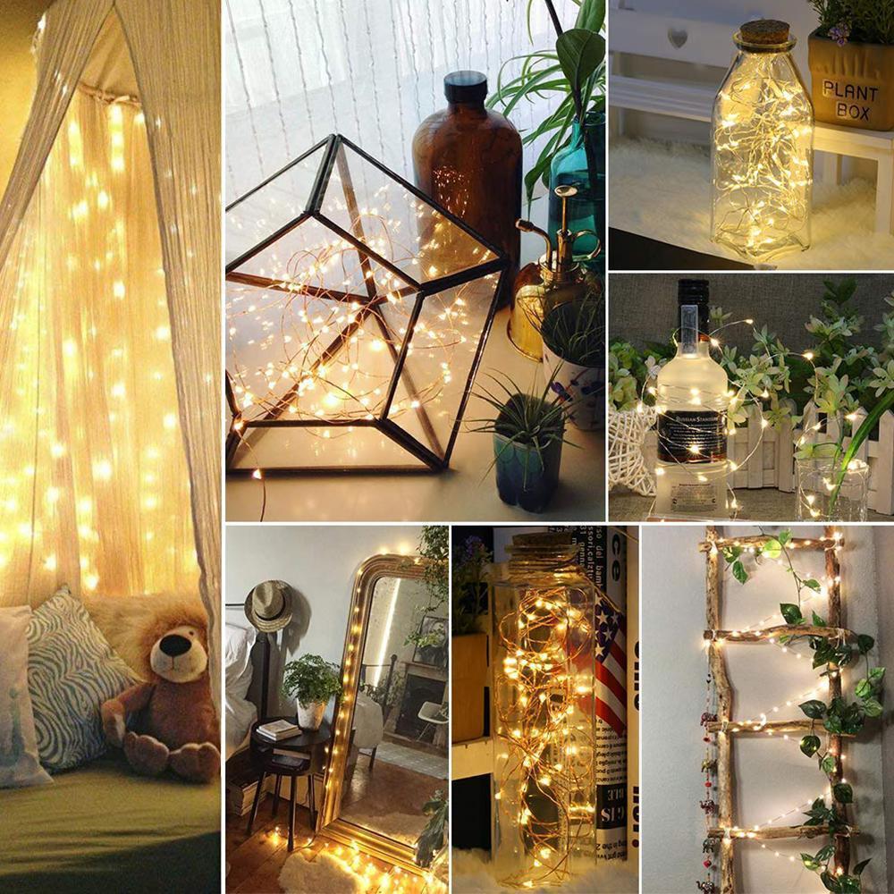 LED Wine Bottle Lights with Copper Wire Night Light - 5/10 PCS