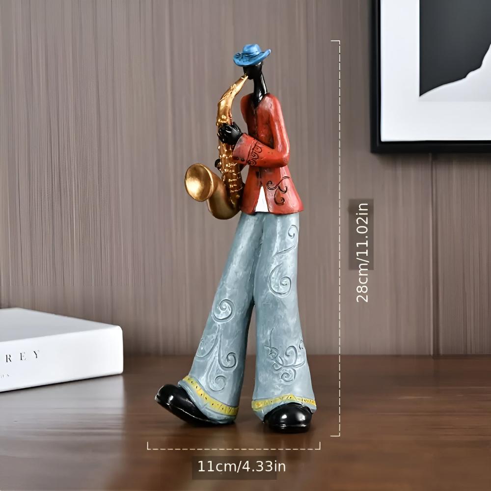Abstract Jazz Band Resin Sculpture