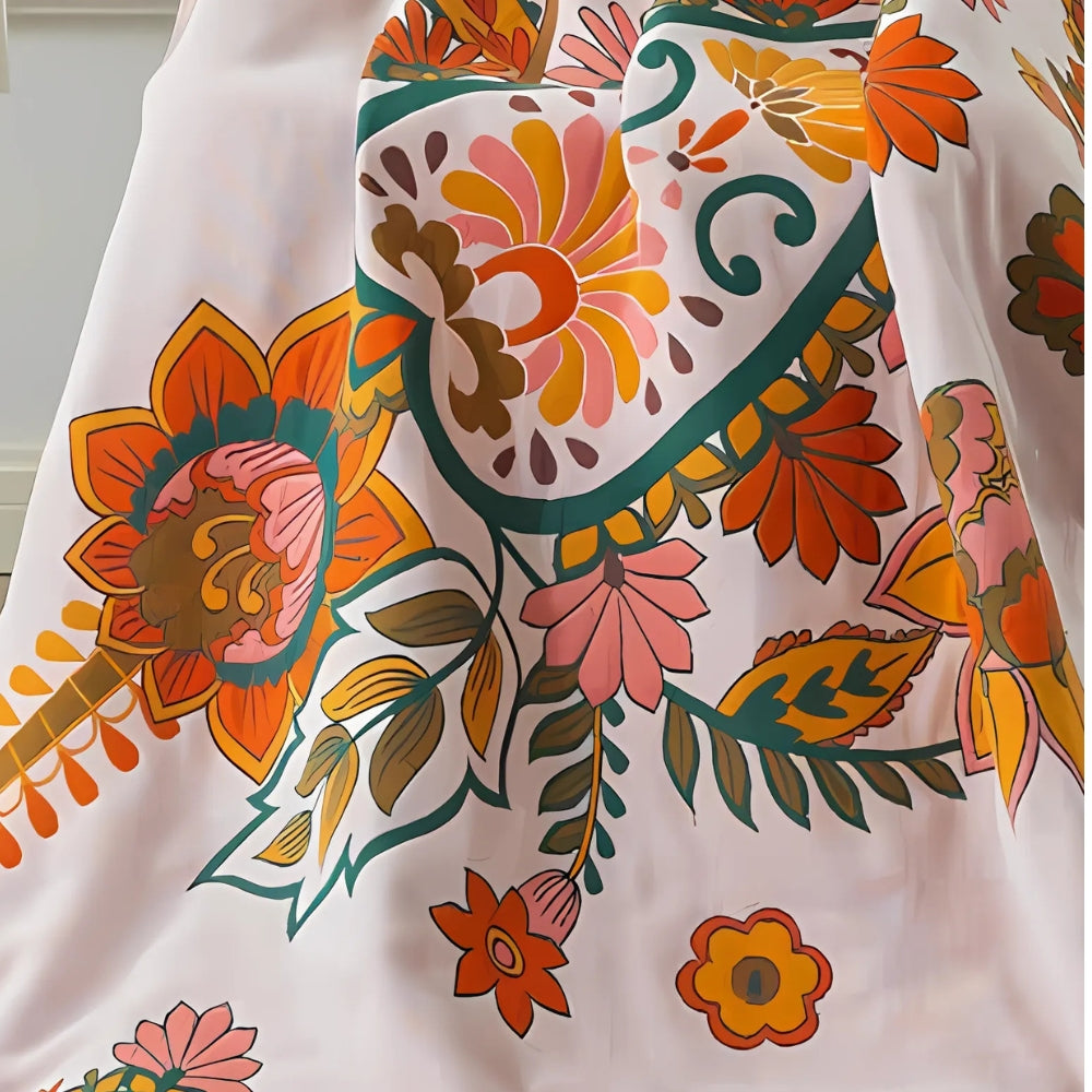 Floral Cotton Quick-Dry Towel