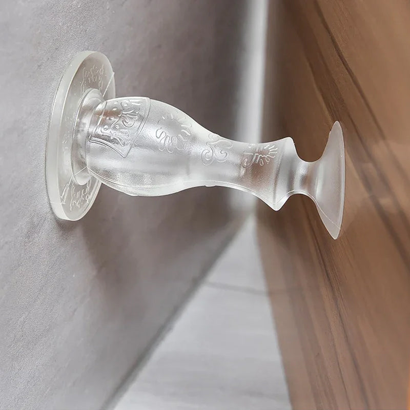 Transparent Silicone Door Stopper with Strong Adhesive