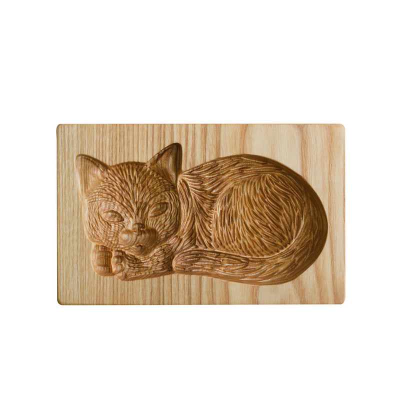 Wooden Cookie Cutter for Gingerbread and Pastries - Non-Stick Beech Wood Design