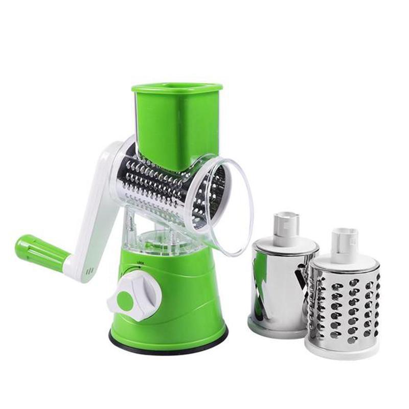 3-in-1 Rotary Cheese Grater and Vegetable Cutter