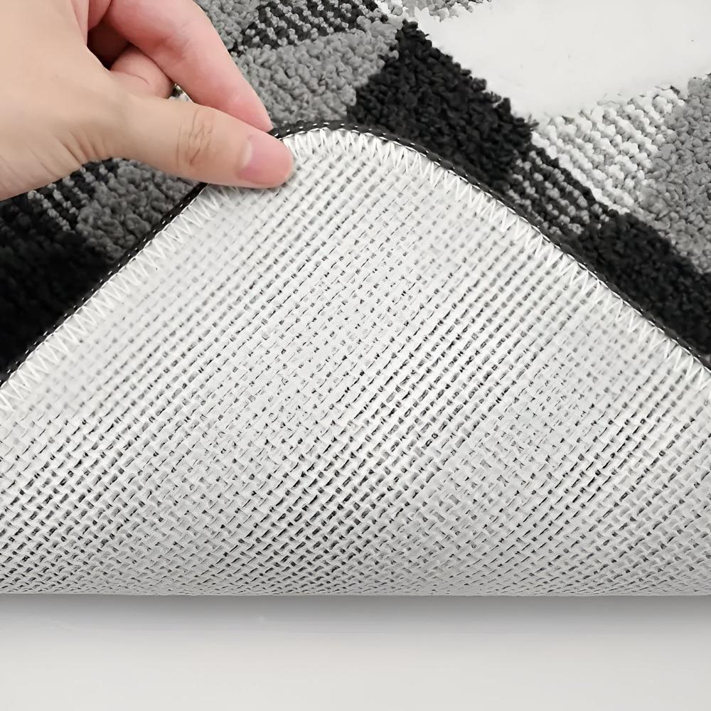 Soft Microfiber Non-Slip Geometric Entryway Rug