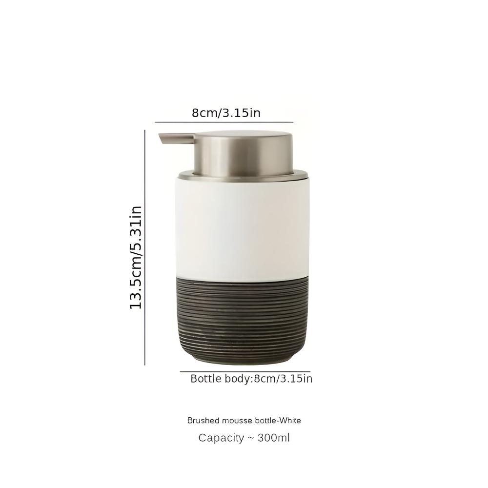 Matte Ceramic Soap Dispenser for Bathroom and Kitchen