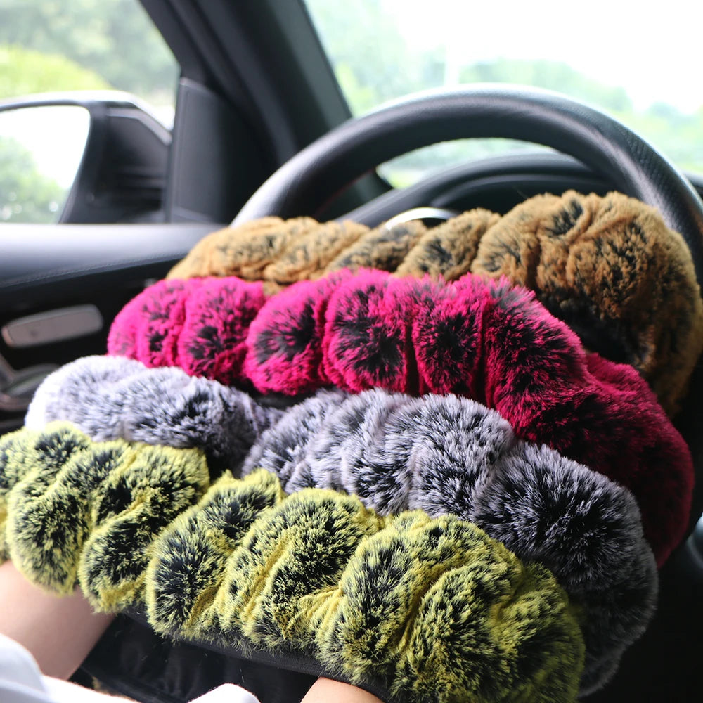 Plush Winter Steering Wheel Cover for Cars