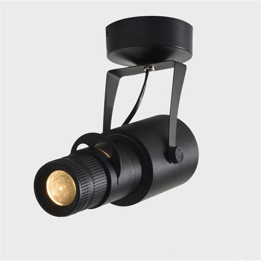 Adjustable LED Spotlight in Brushed Nickel - Modern Dimmable Ceiling Light