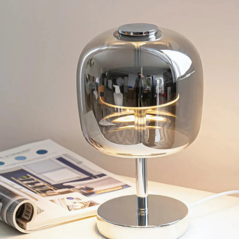 OpalEdge Modern Table Lamp with Dimmable USB Lighting
