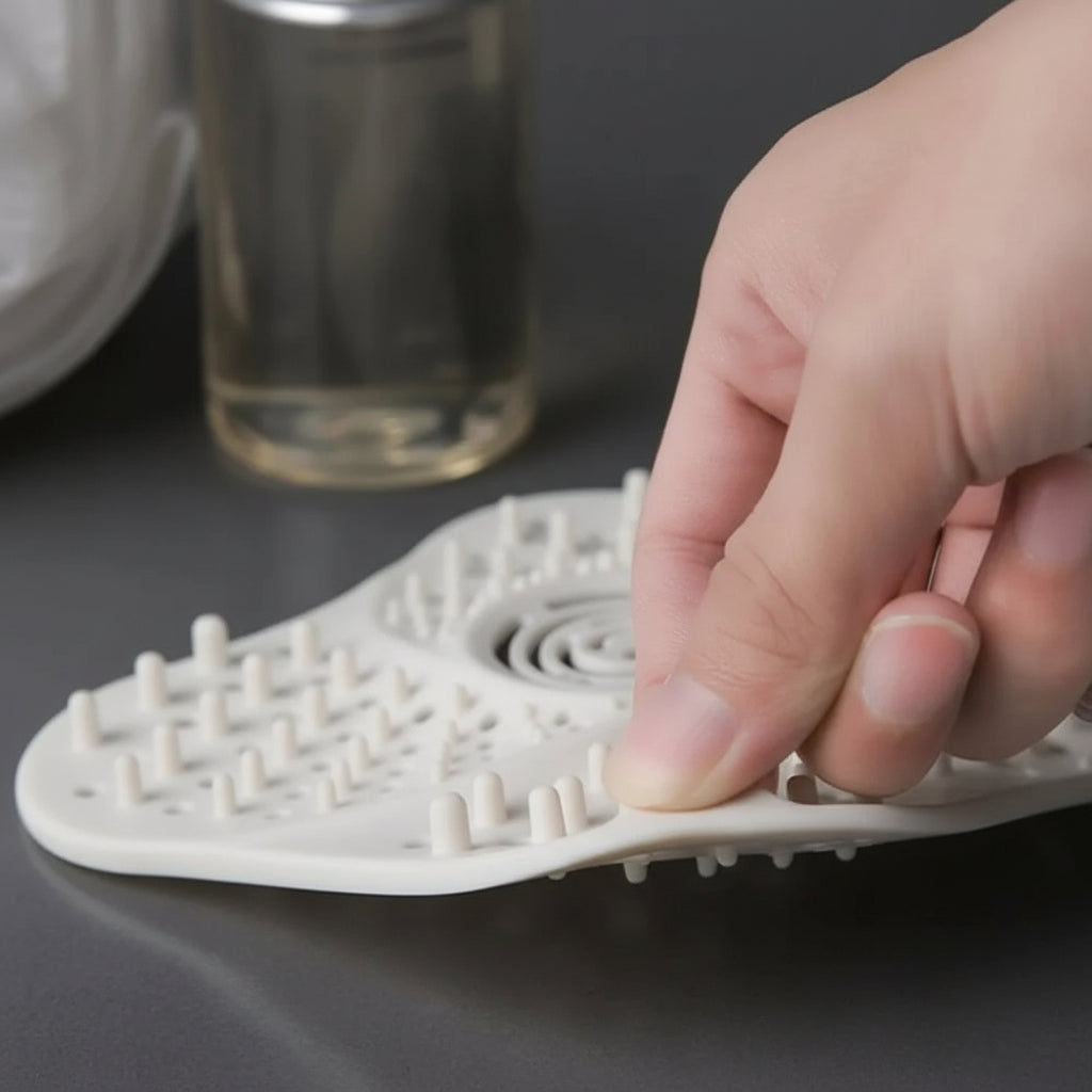 Spiral Shower Drain Hair Catcher with Suction Cups