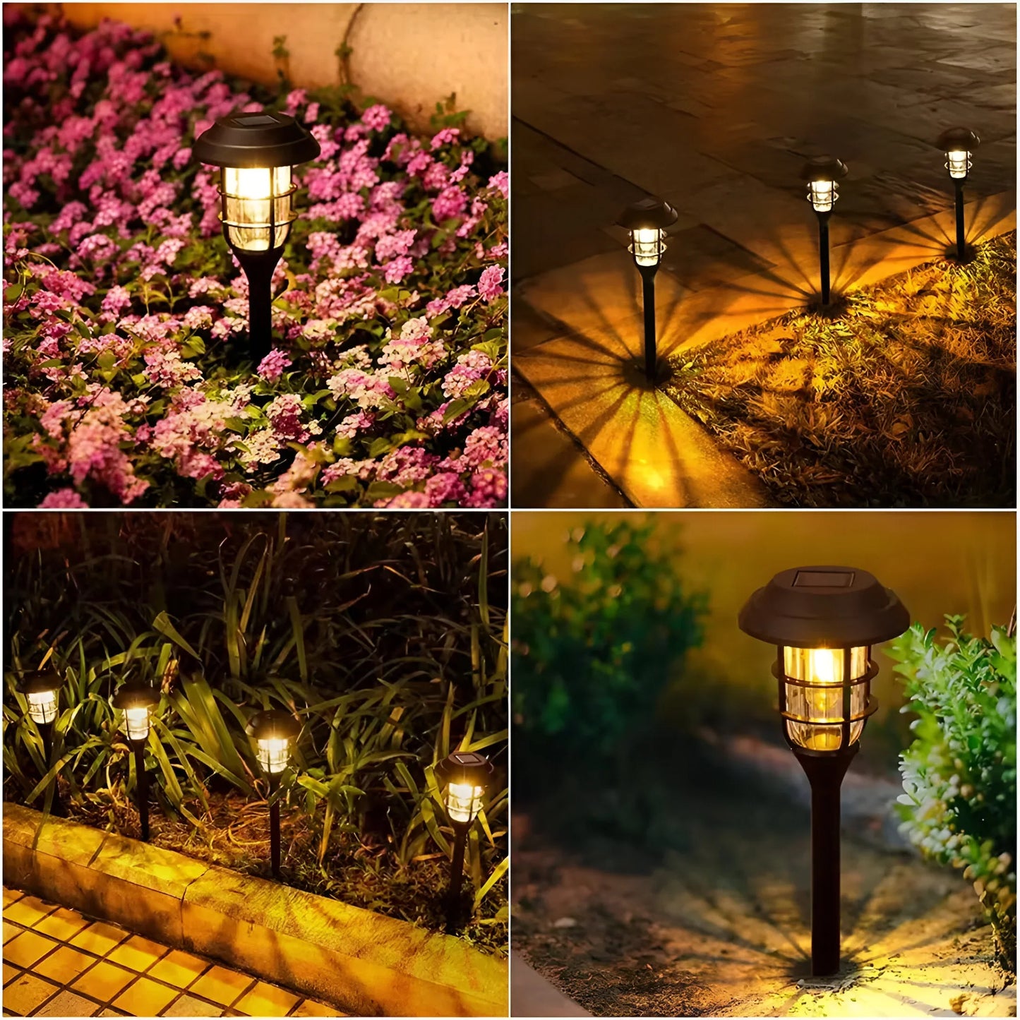 Solar-Powered Weatherproof Garden Lights Set
