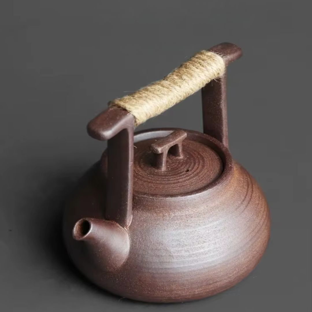 Ceramic Teapot with Warmer for Cozy Tea Moments