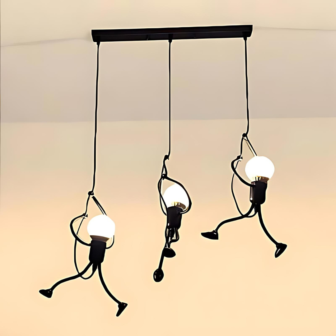 Adjustable Retro Pendant Lamp in Black or White