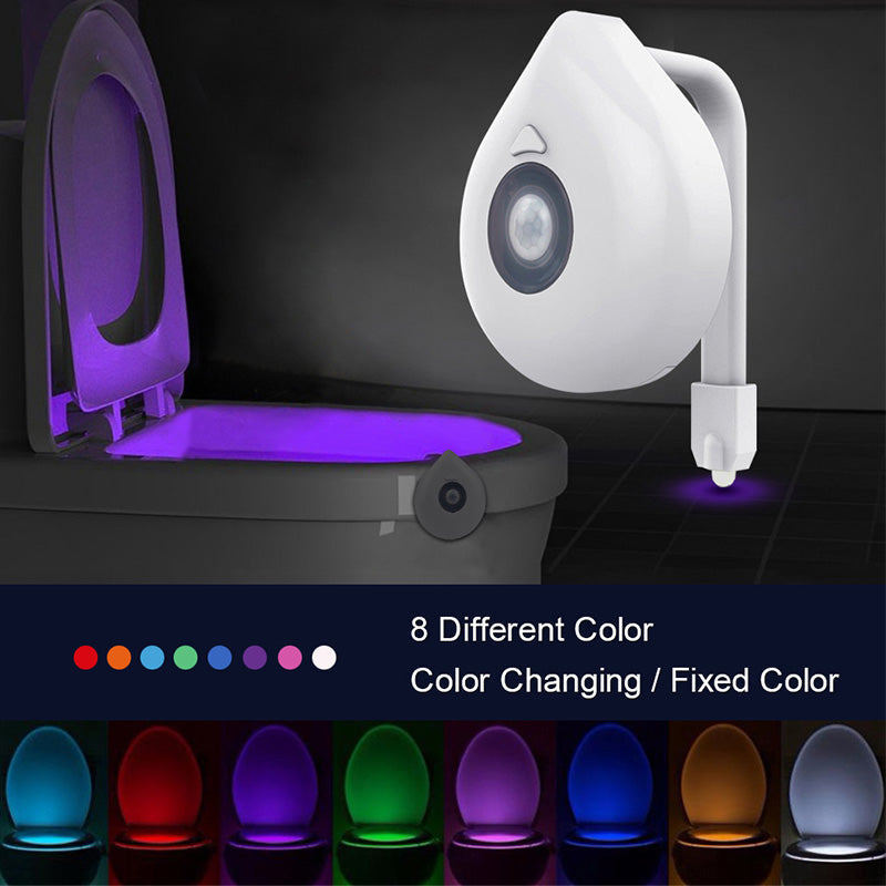 LED Motion Sensor Toilet Night Light with Color Changing Options