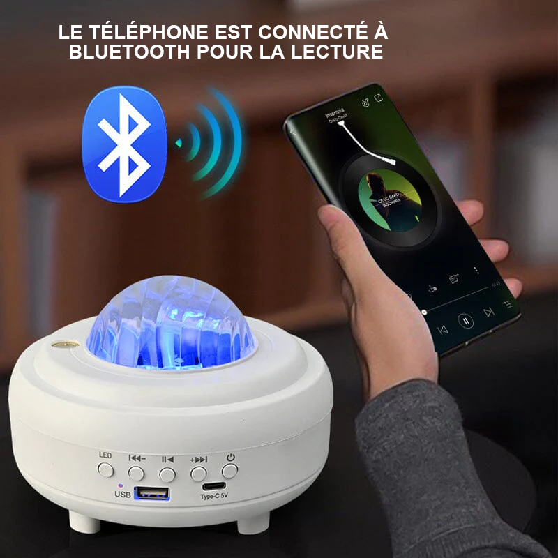 Aurora Borealis Star Projector with Bluetooth Speaker