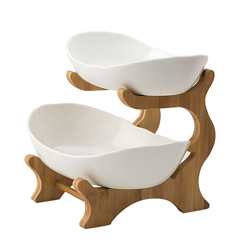 Three-Tier Plastic Fruit Stand in Beige, Green, or White