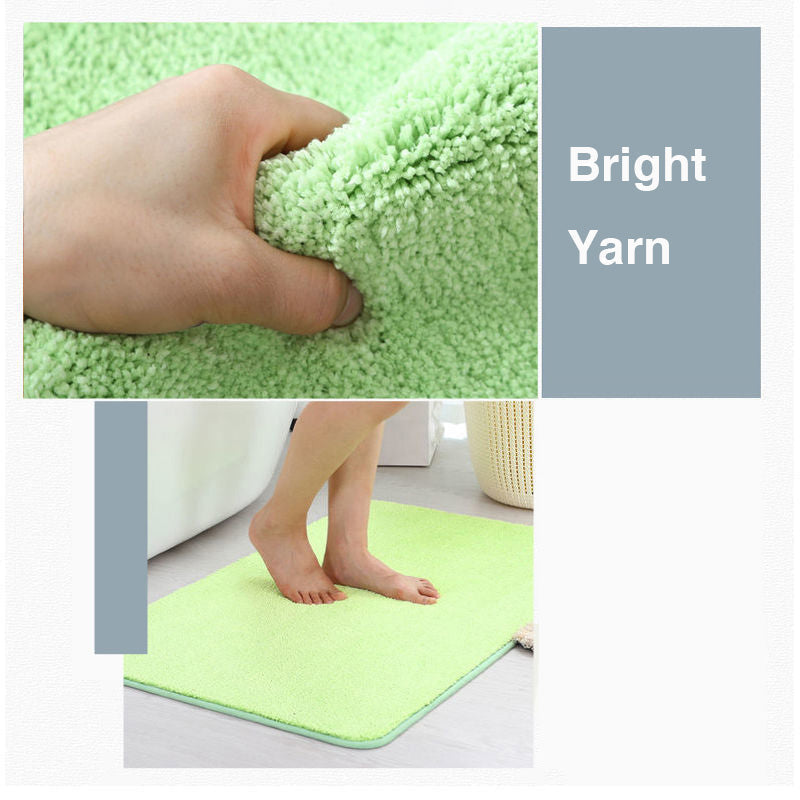 Solid Color Tufted Non-Slip Bath Mat