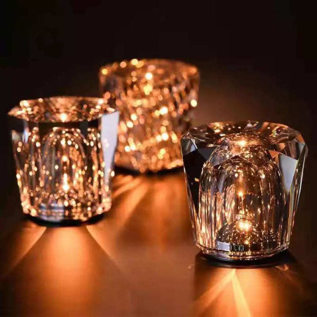 Wireless Rechargeable Crystal Table Lamp