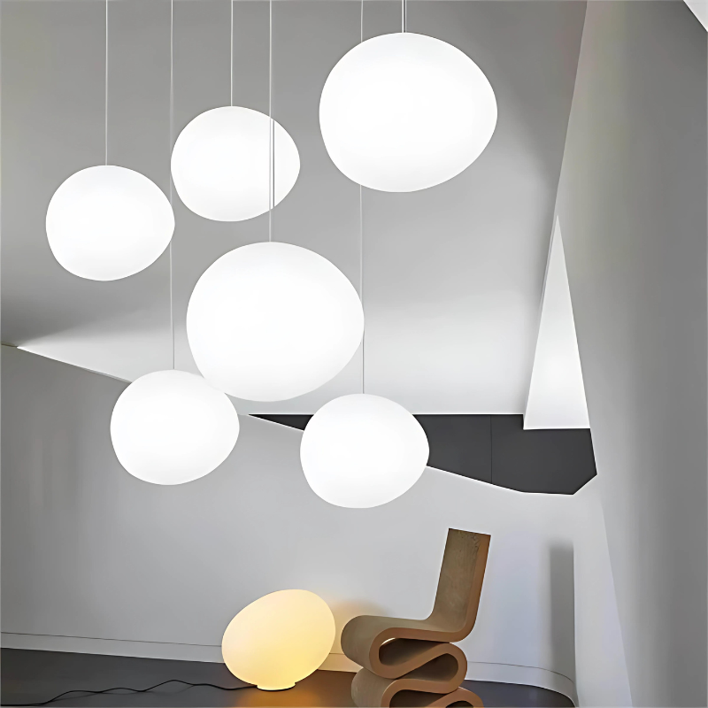 Glass Pebble Pendant Light - Modern Elegant Design