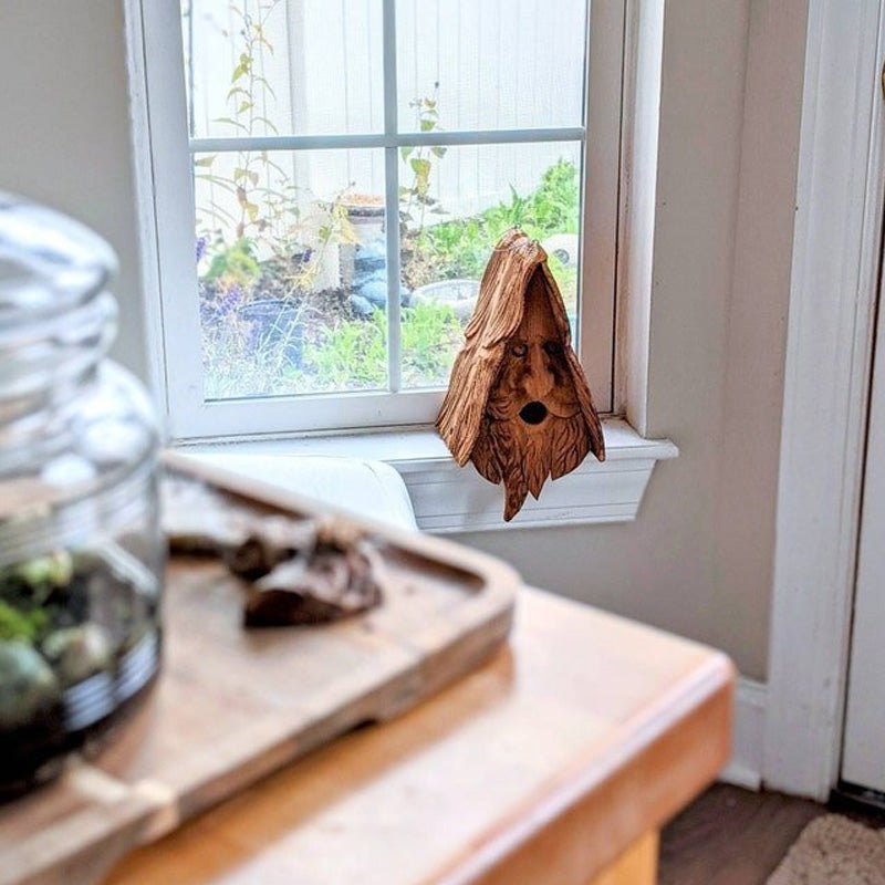 Handcrafted Resin Birdhouse for Small Birds and Squirrels