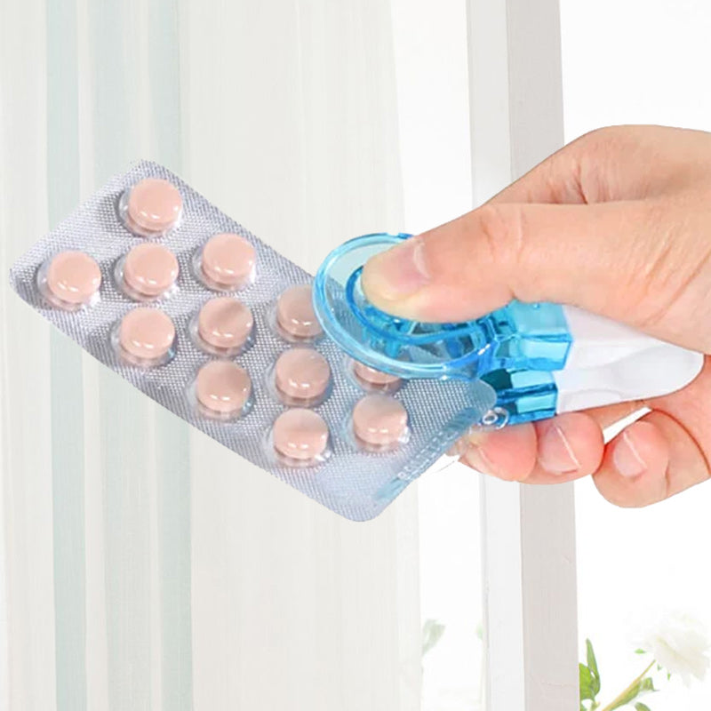 Portable Pill Dispenser with Storage Box for Small Pills