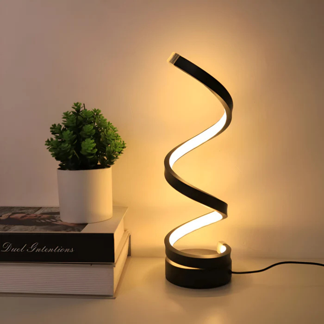 Dimmable Spiral LED Table Lamp