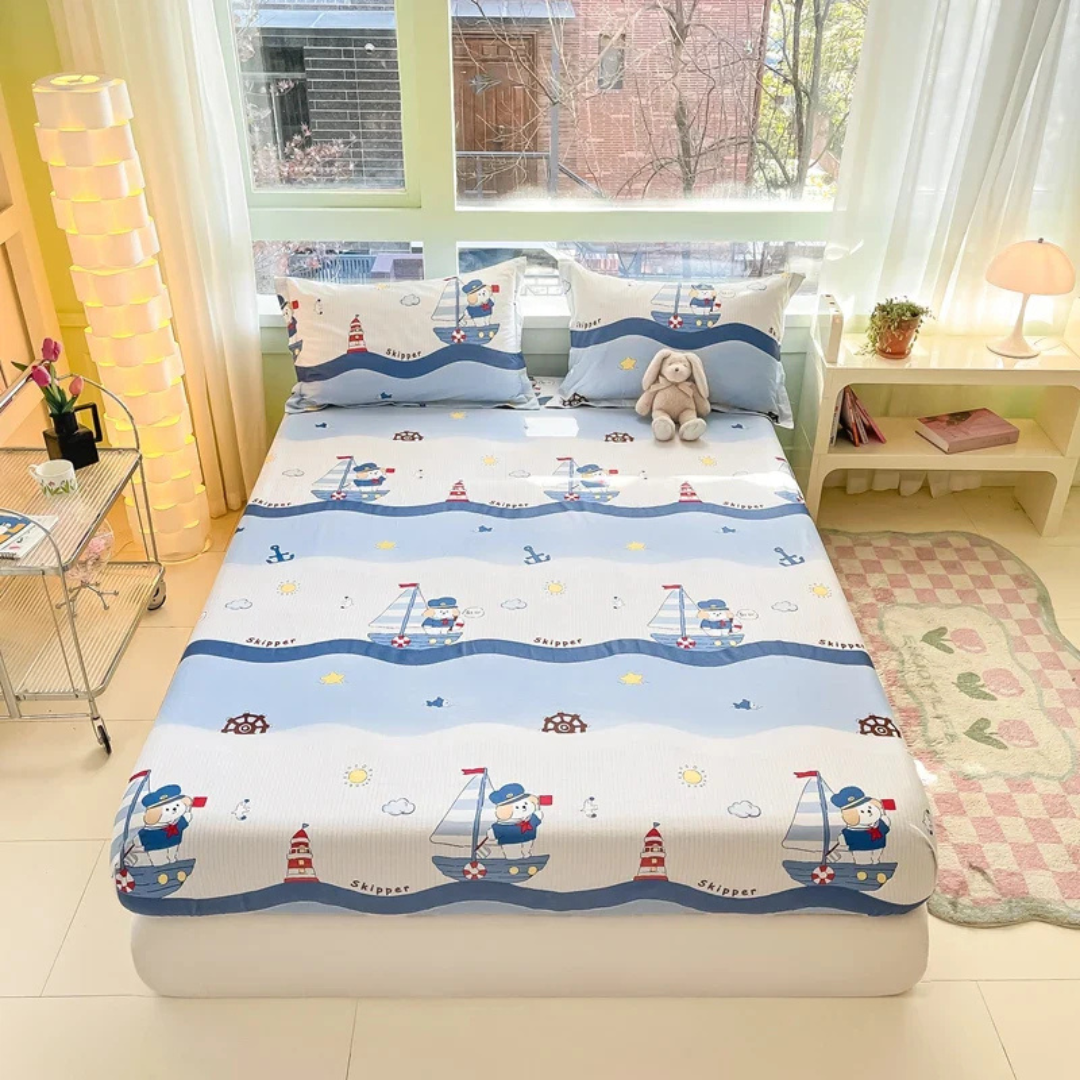 Luxury Cotton Duvet Cover Set with Pillowcases