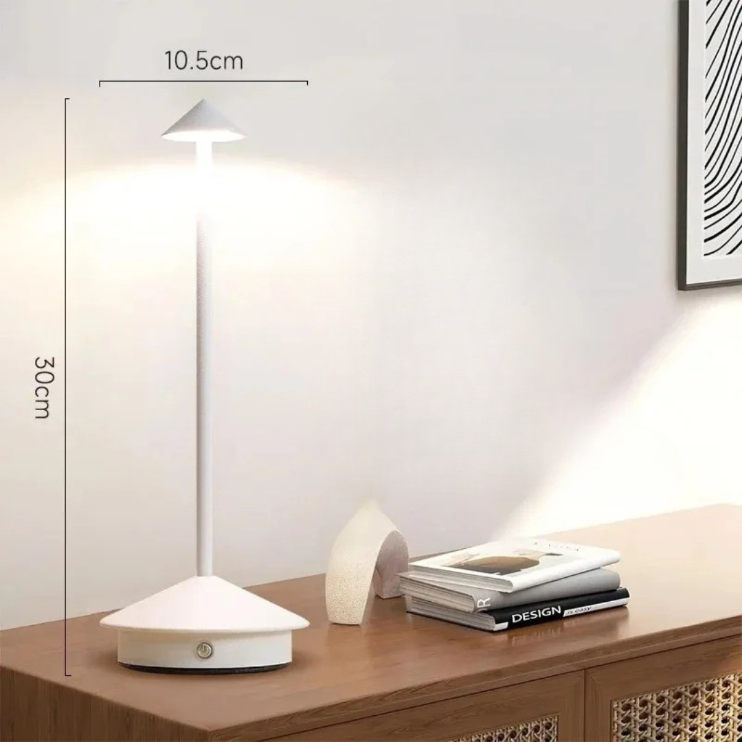 Wireless Dimmable LED Table Lamp - Waterproof Rechargeable Design